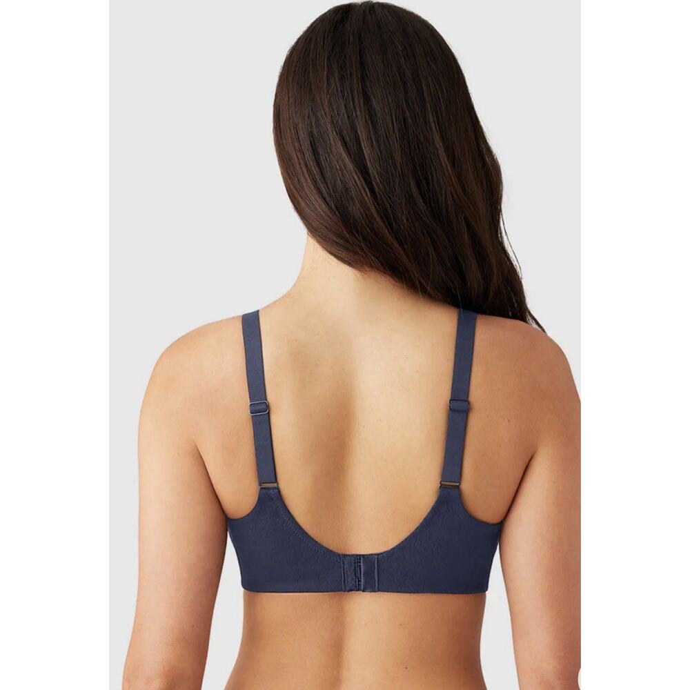 Wacoal 855345 Underwire inside job side support full T-Shirt Bra 36DDD blue - Picture 2 of 16